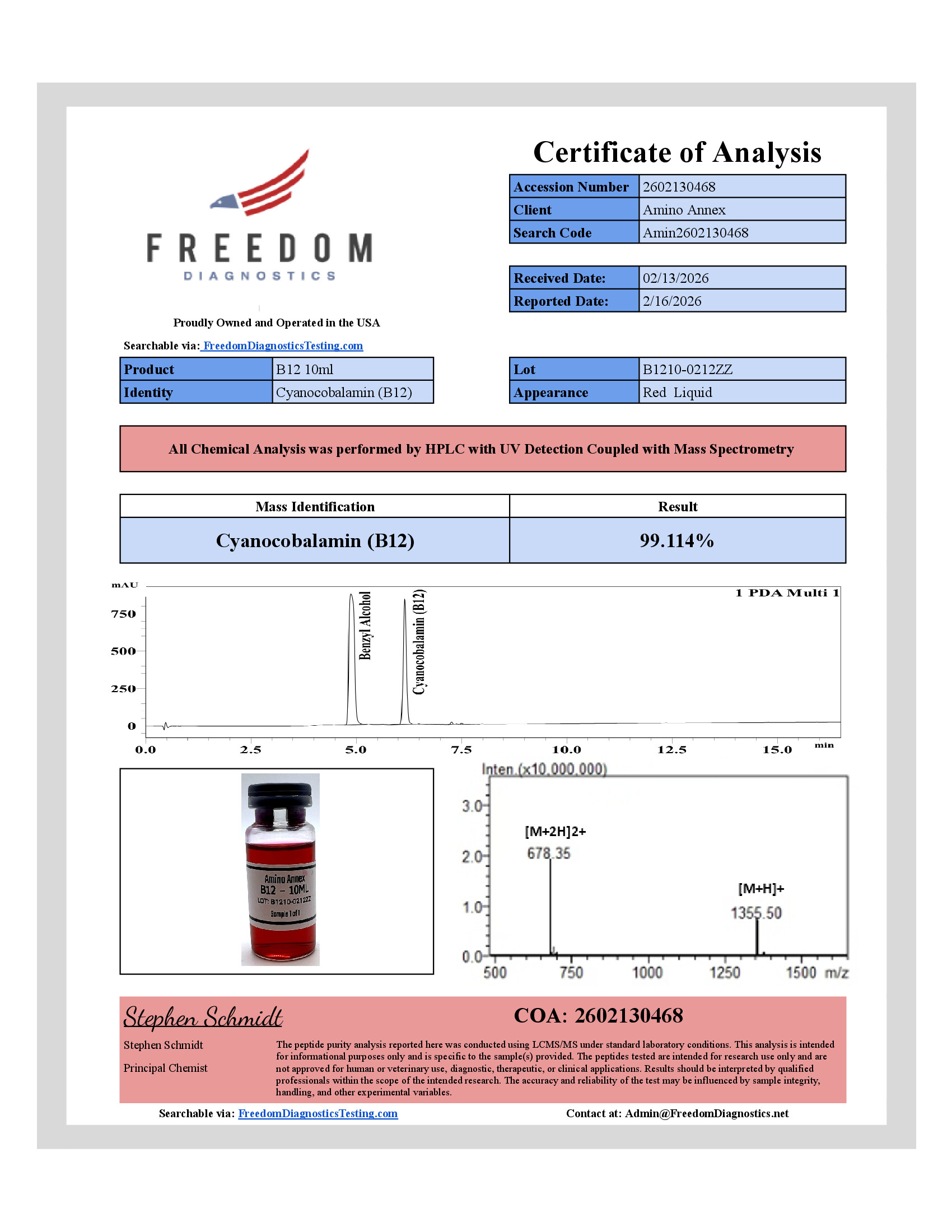 B12100212ZZ COA