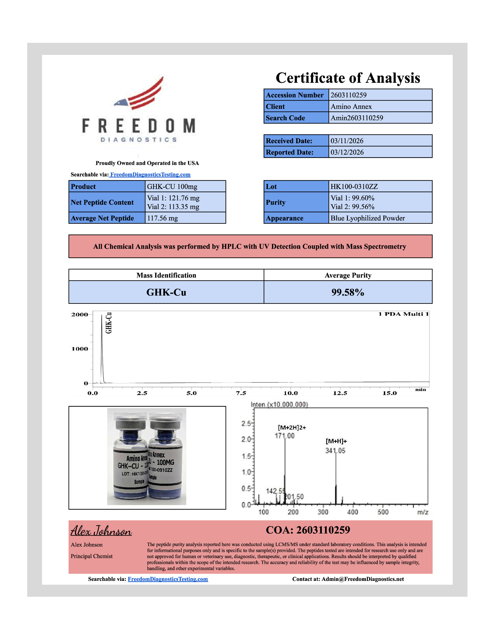HK1000310ZZ COA