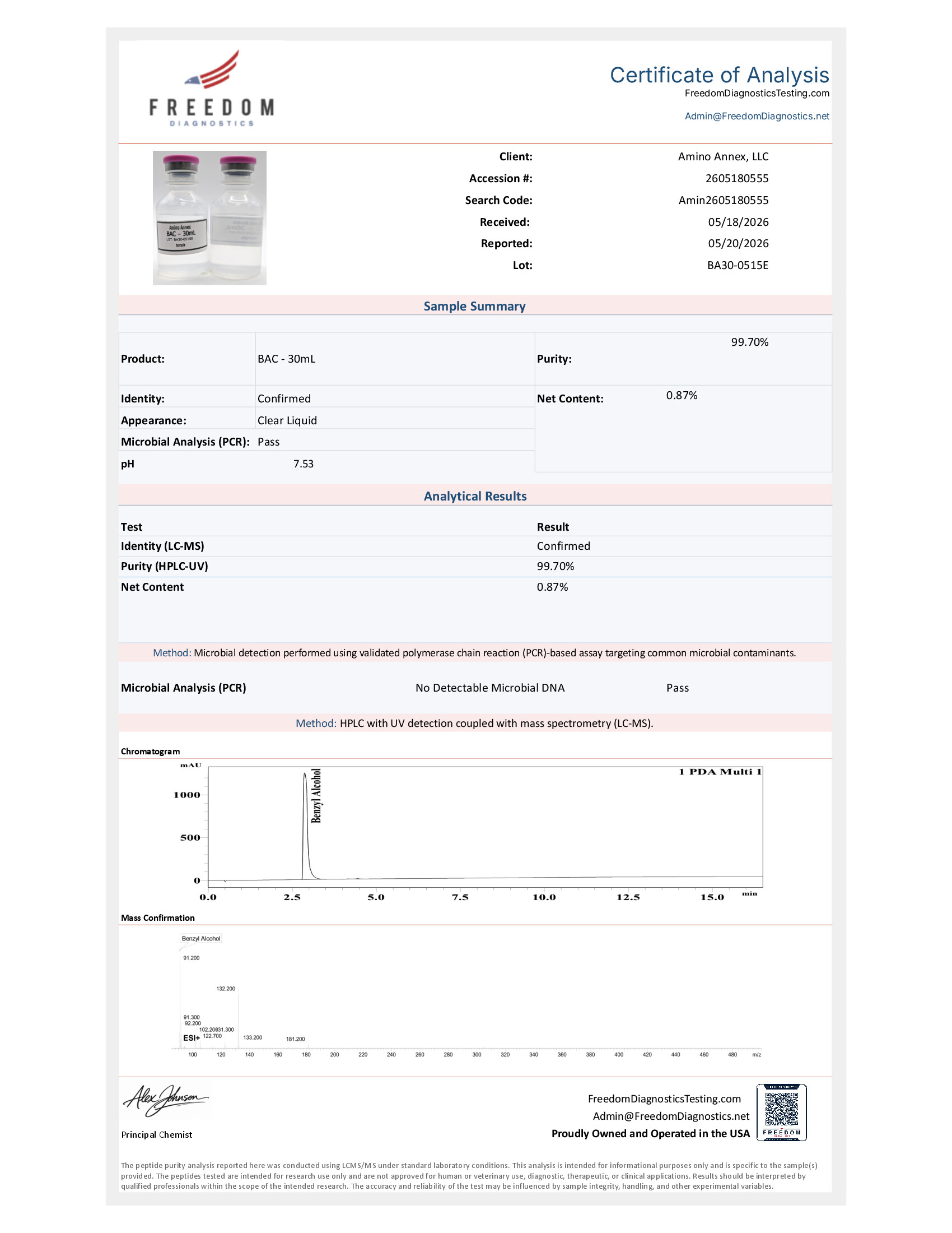 BA300515E COA
