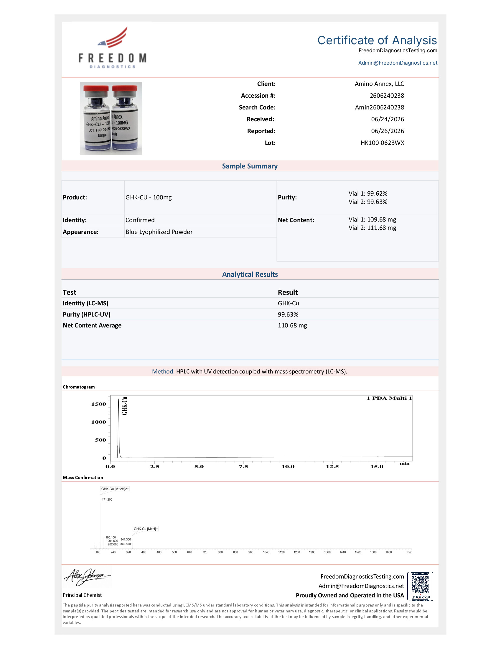 HK1000623WX COA