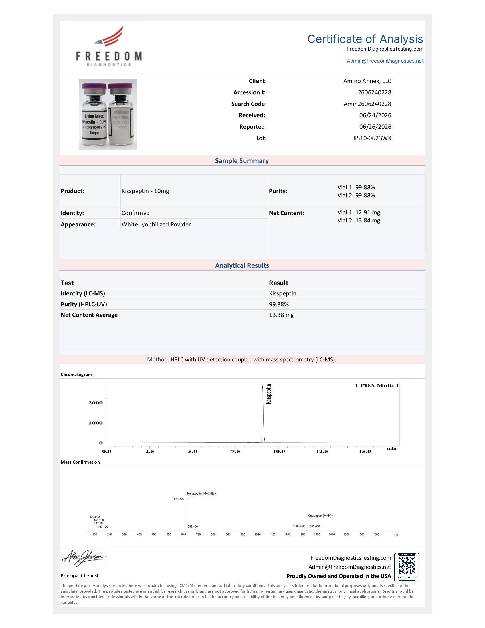 KS100623WX COA