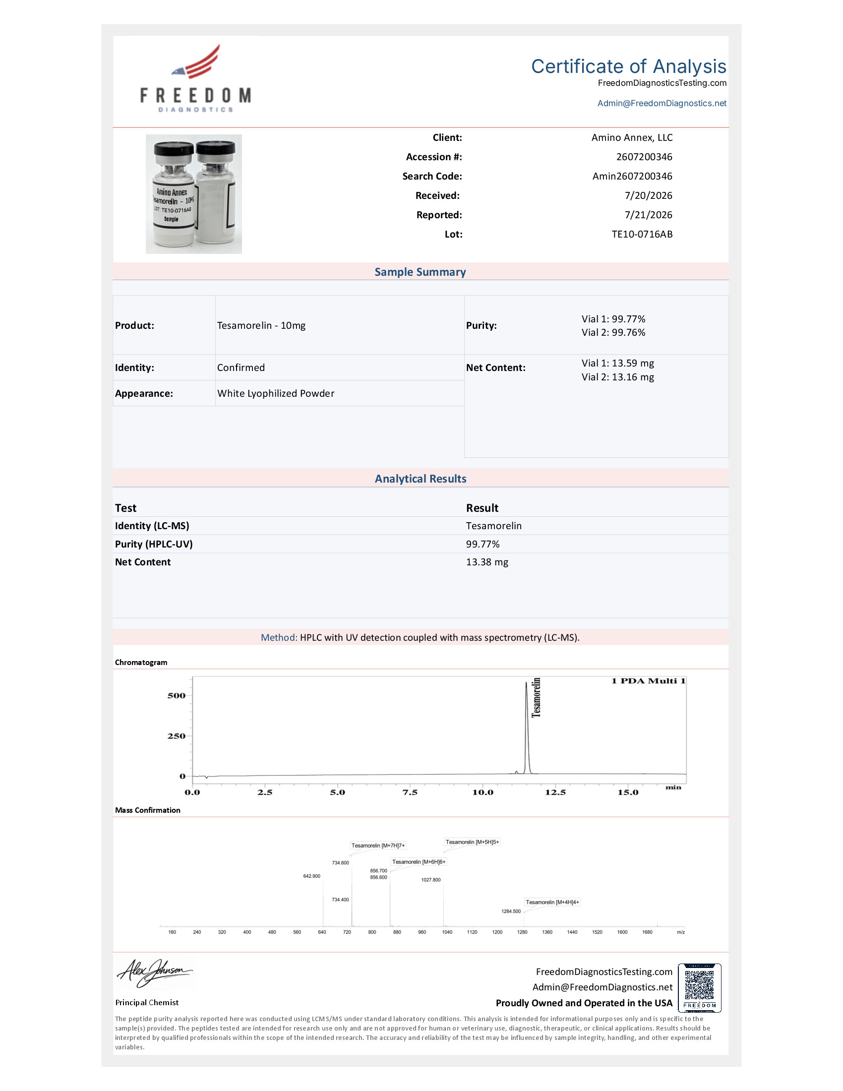 TE100716AB COA