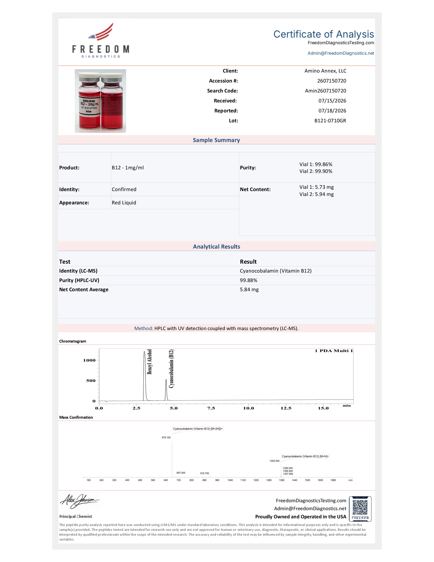 B1210710GR COA